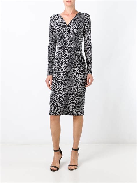 michael kors leopard print sweater dress|Michael Kors leopard print dress.